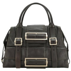 Used Givenchy Brown Buckled Tote Bag