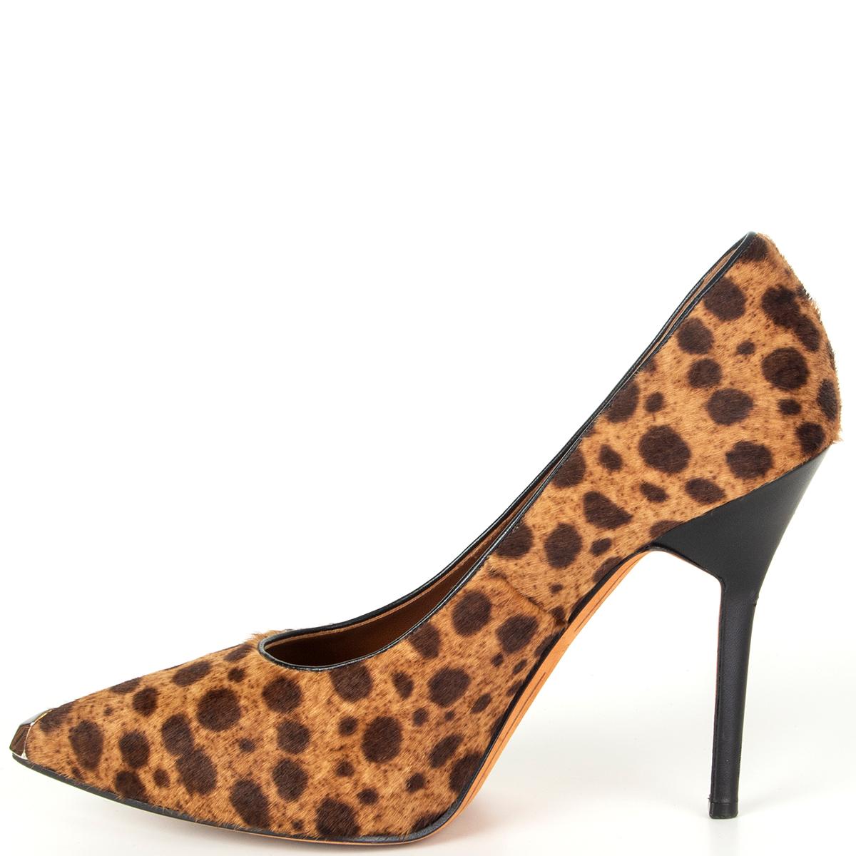 Brown GIVENCHY brown CHEETAH PRINT CALF HAIR Pumps Shoes 40 For Sale