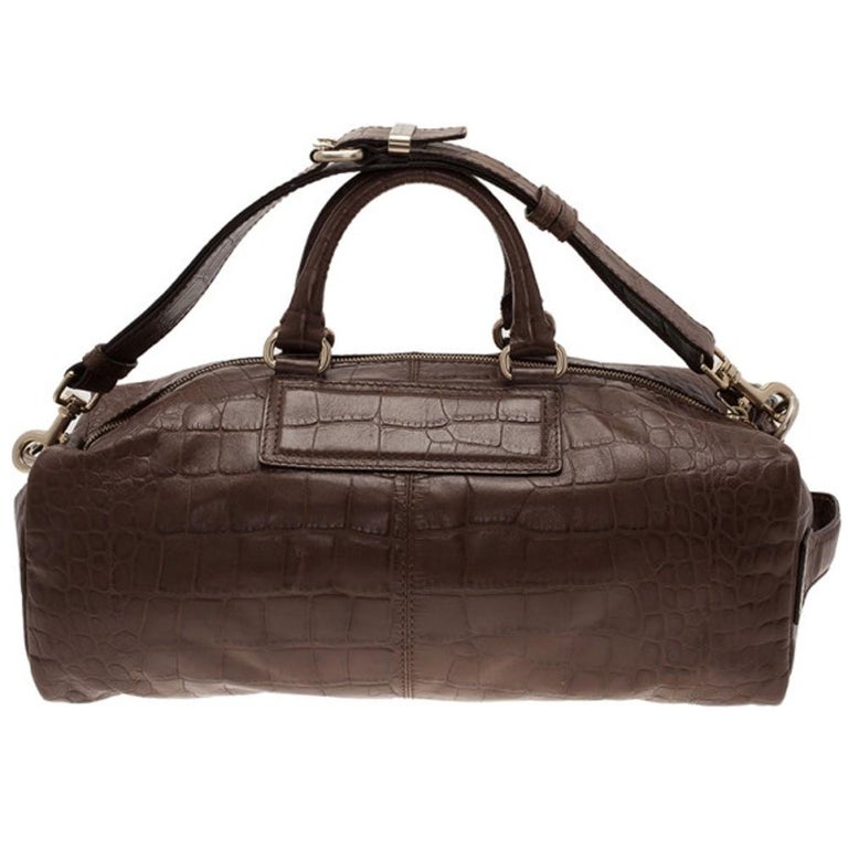 Wallpaper Givenchy Brown Croc Embossed Duffle Bag For Sale At 1stdibs For Free
