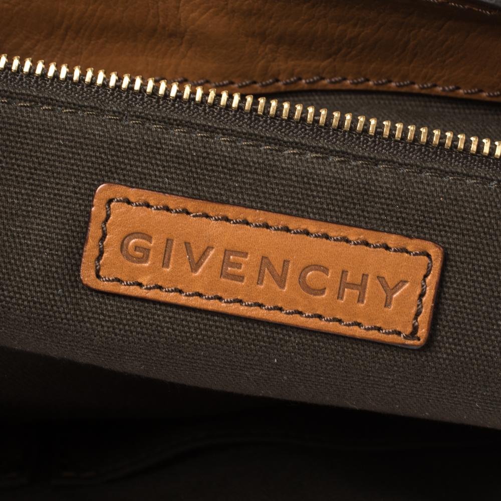 Givenchy Brown Leather Buckle Flap Hobo 4