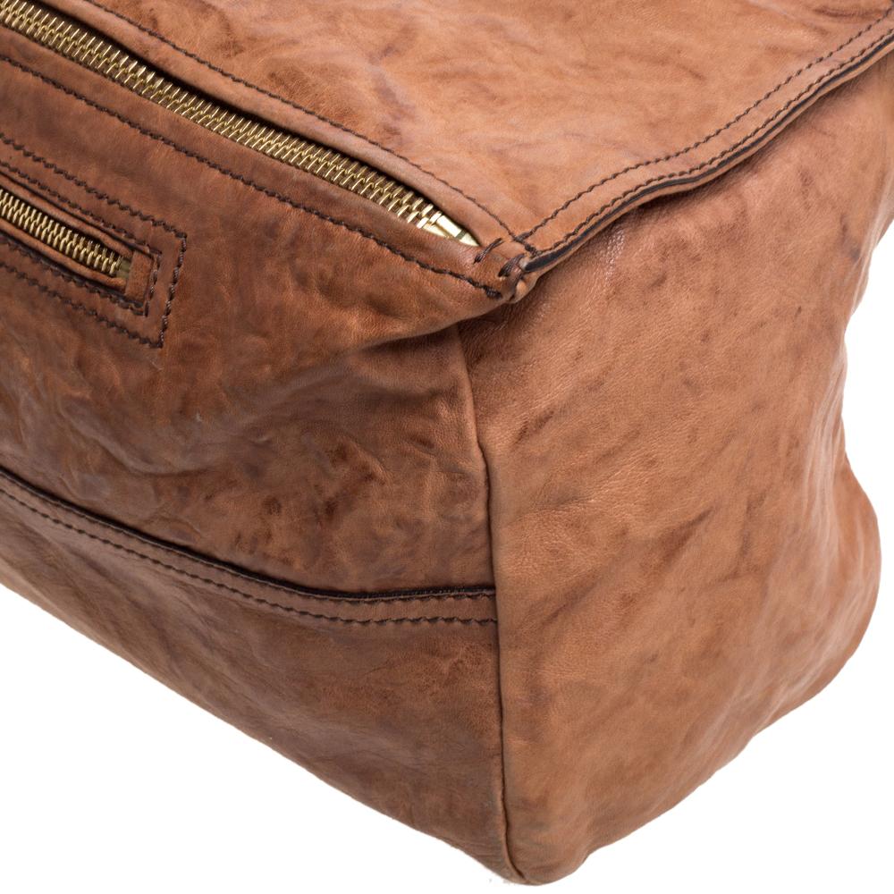 Givenchy Brown Leather Large Pandora Shoulder Bag 3