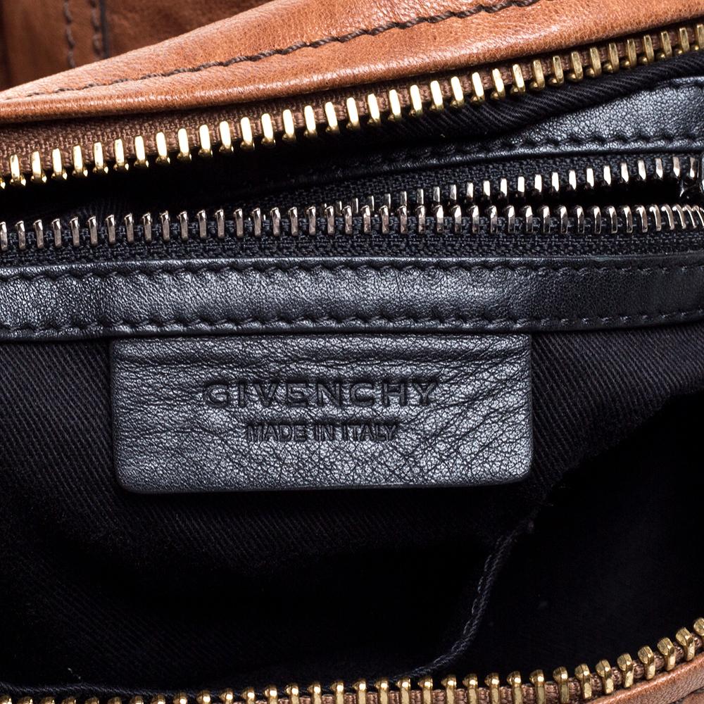 Women's Givenchy Brown Leather Large Pandora Shoulder Bag