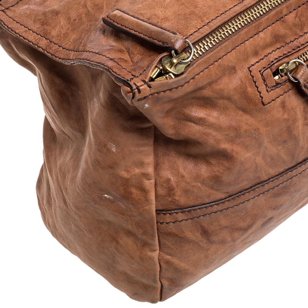 Givenchy Brown Leather Large Pandora Shoulder Bag 2