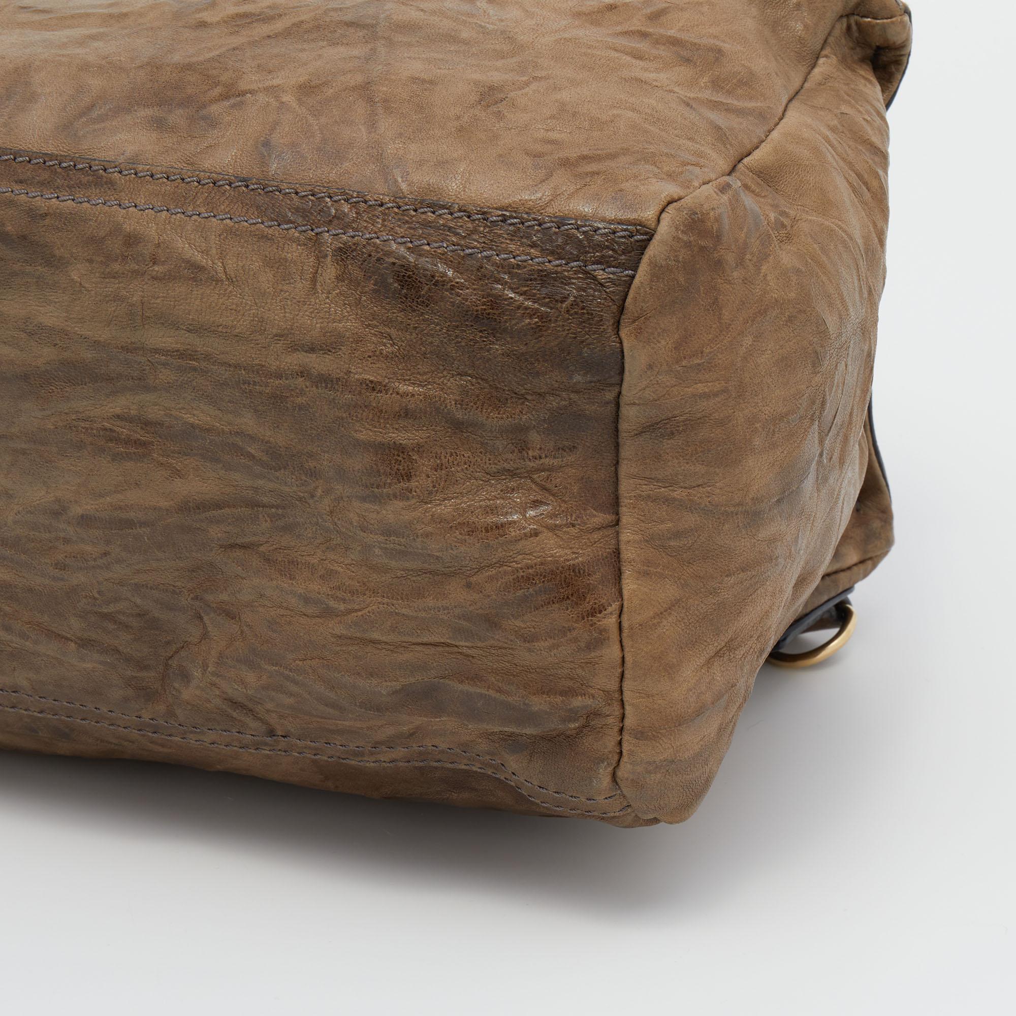 Givenchy Brown Leather Large Pandora Shoulder Bag 4