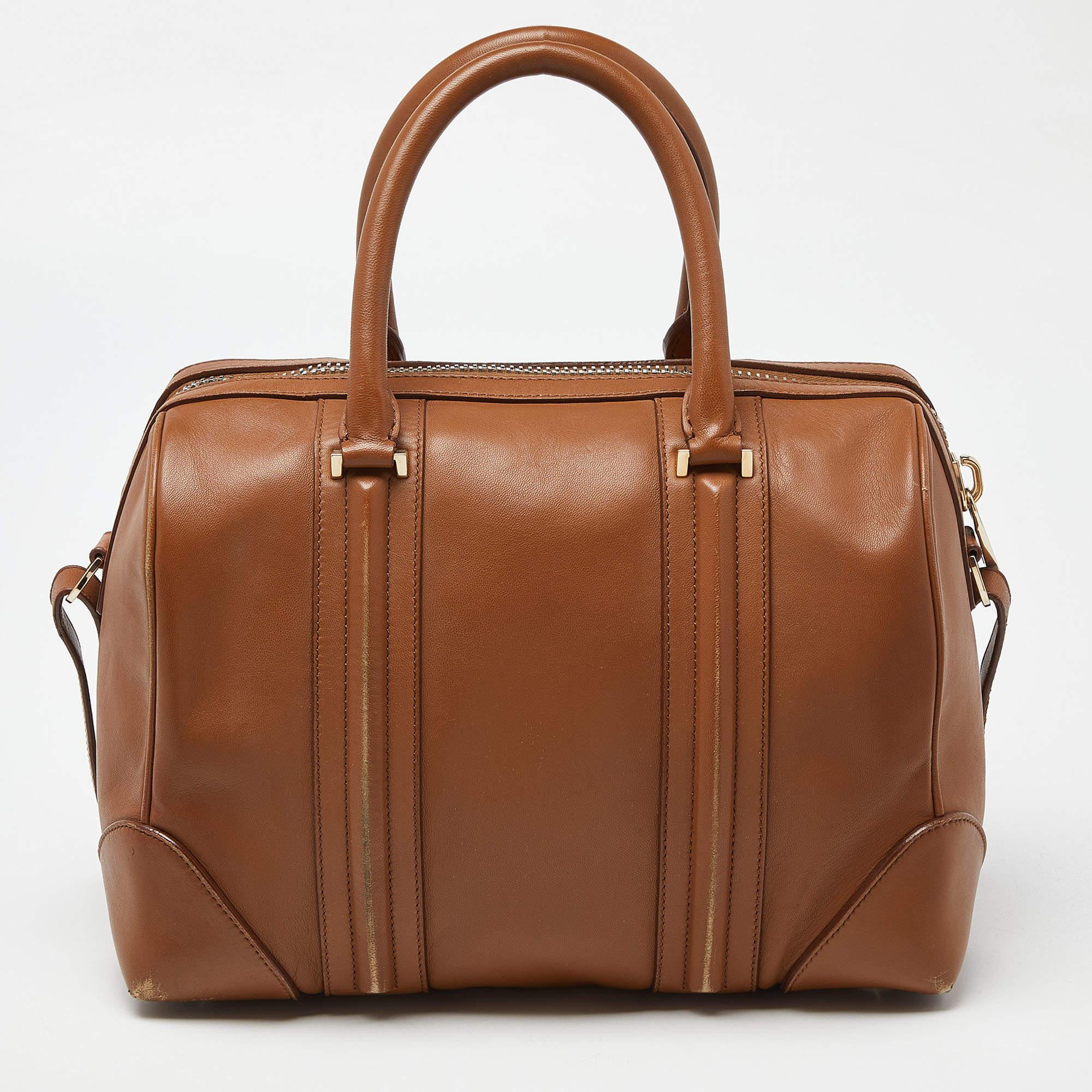 Women's Givenchy Brown Leather Lucrezia Duffle Bag