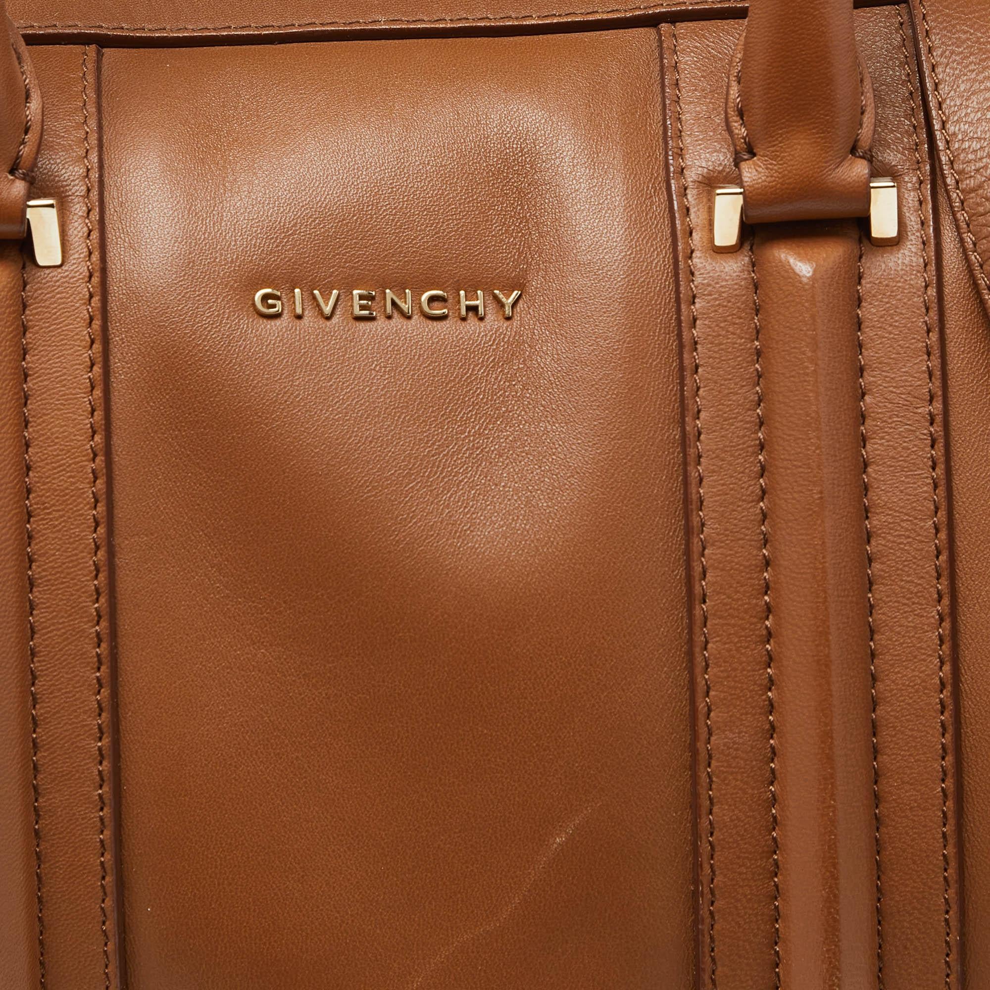 Givenchy Brown Leather Lucrezia Duffle Bag 1