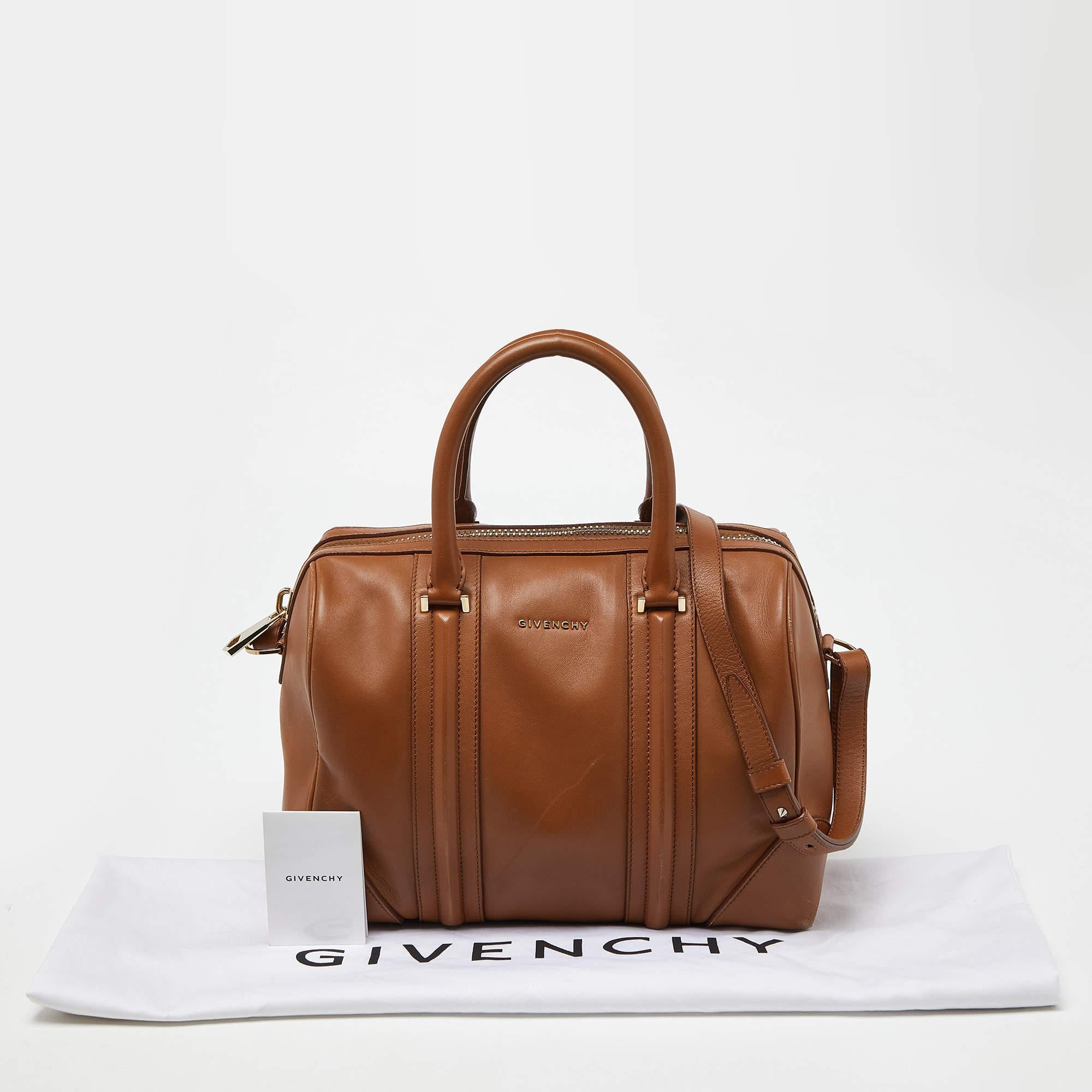 Givenchy Brown Leather Lucrezia Duffle Bag 5