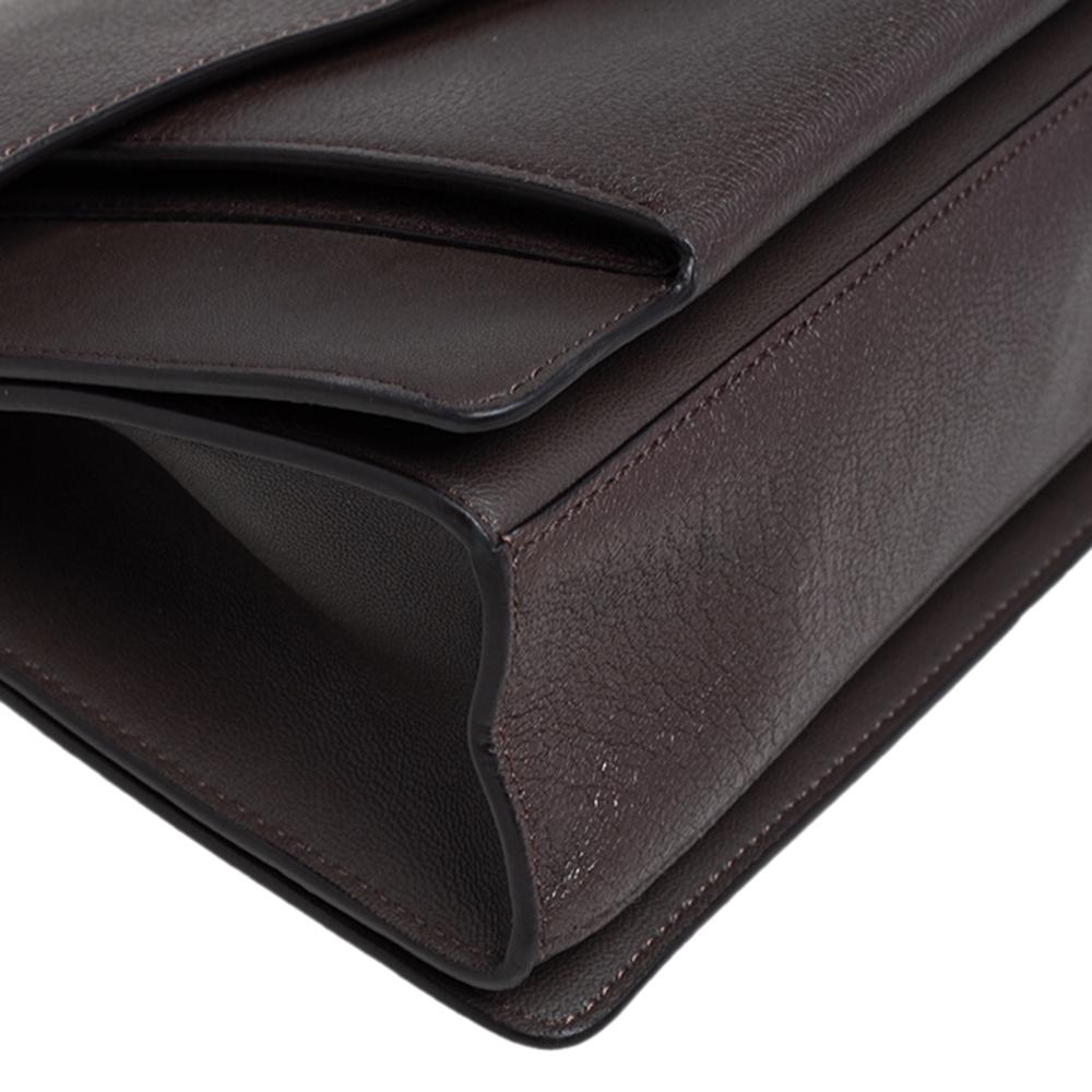 Women's Givenchy Brown Leather Medium GV3 Shoulder Bag