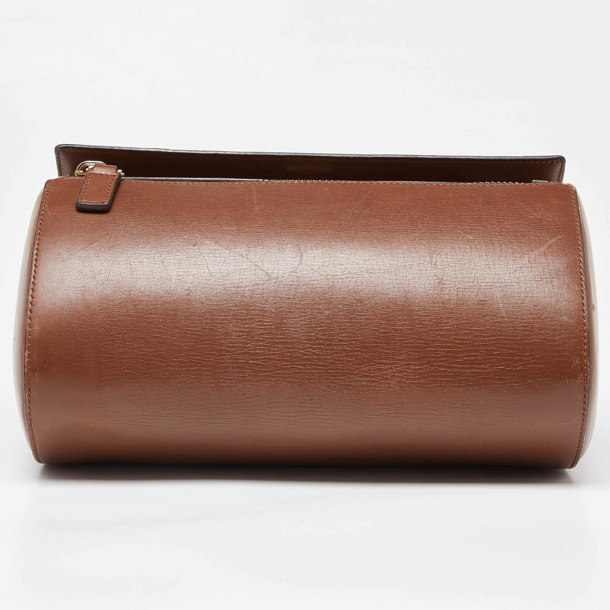 Givenchy Brown Leather Medium Pandora Box Bag For Sale 7