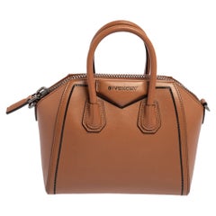 Givenchy Brown Leather Mini Antigona Satchel