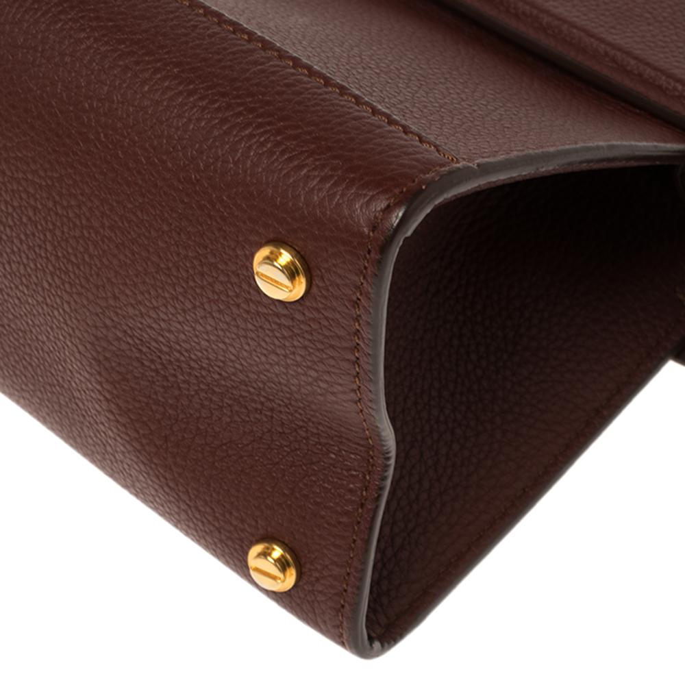 Givenchy Brown Leather Mini Horizon Bag 4