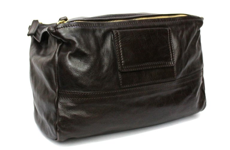 Givenchy Brown Leather Pandora Bag at 1stDibs