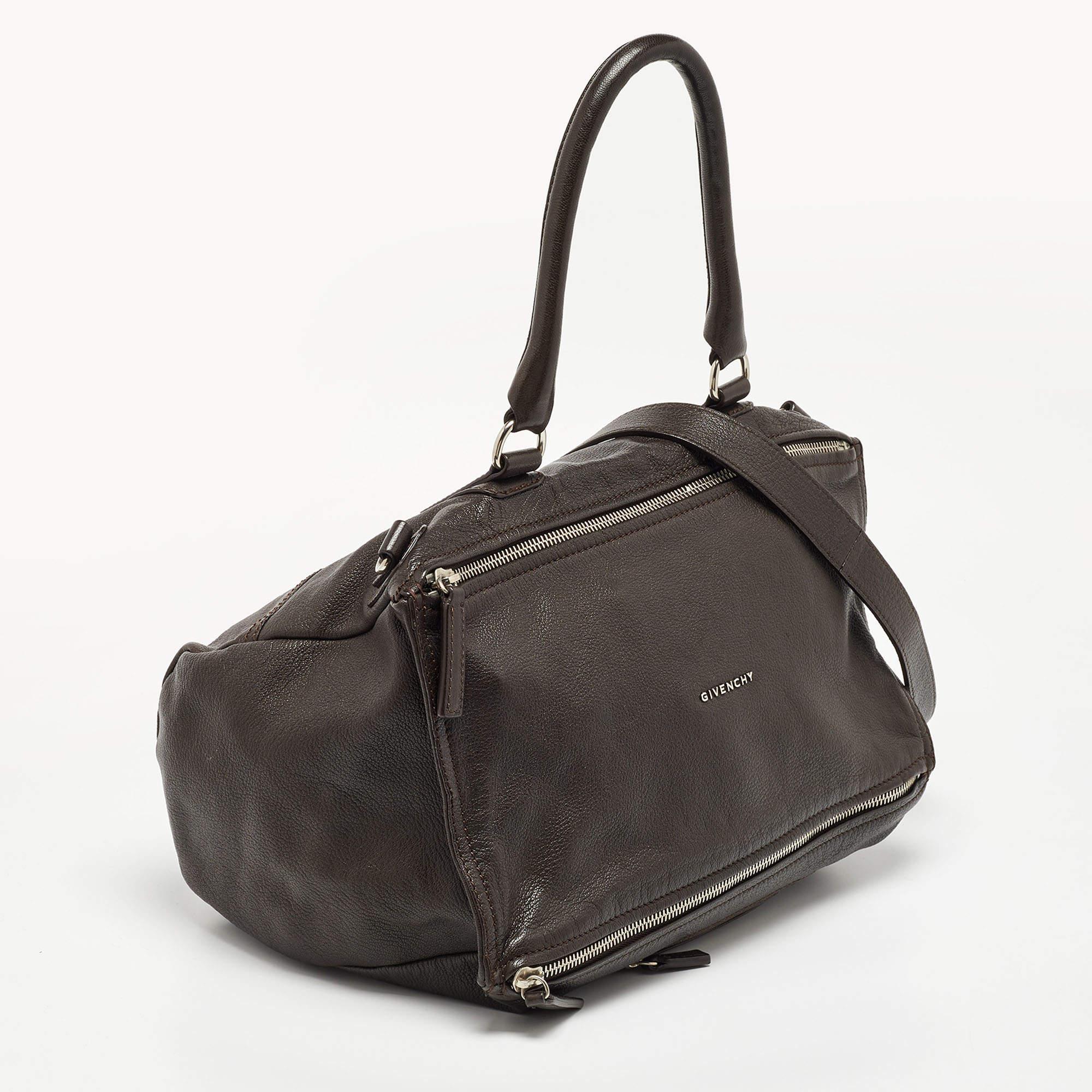 Givenchy Brown Leather Pandora Top Handle Bag For Sale 1