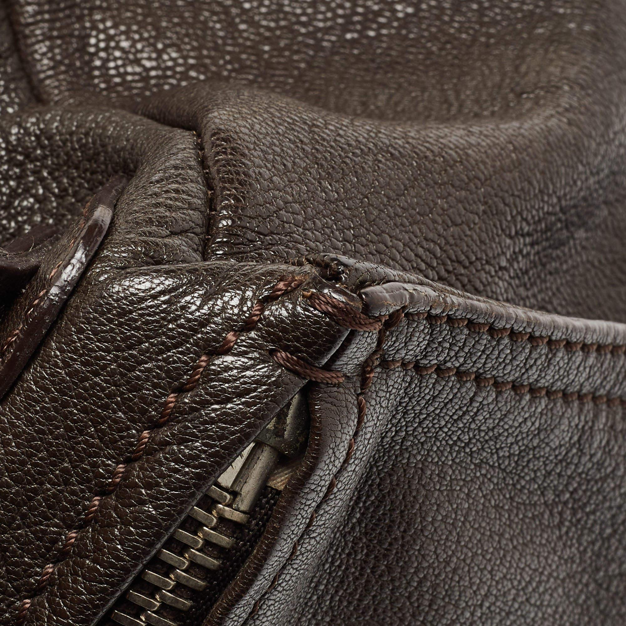 Givenchy Brown Leather Pandora Top Handle Bag For Sale 5