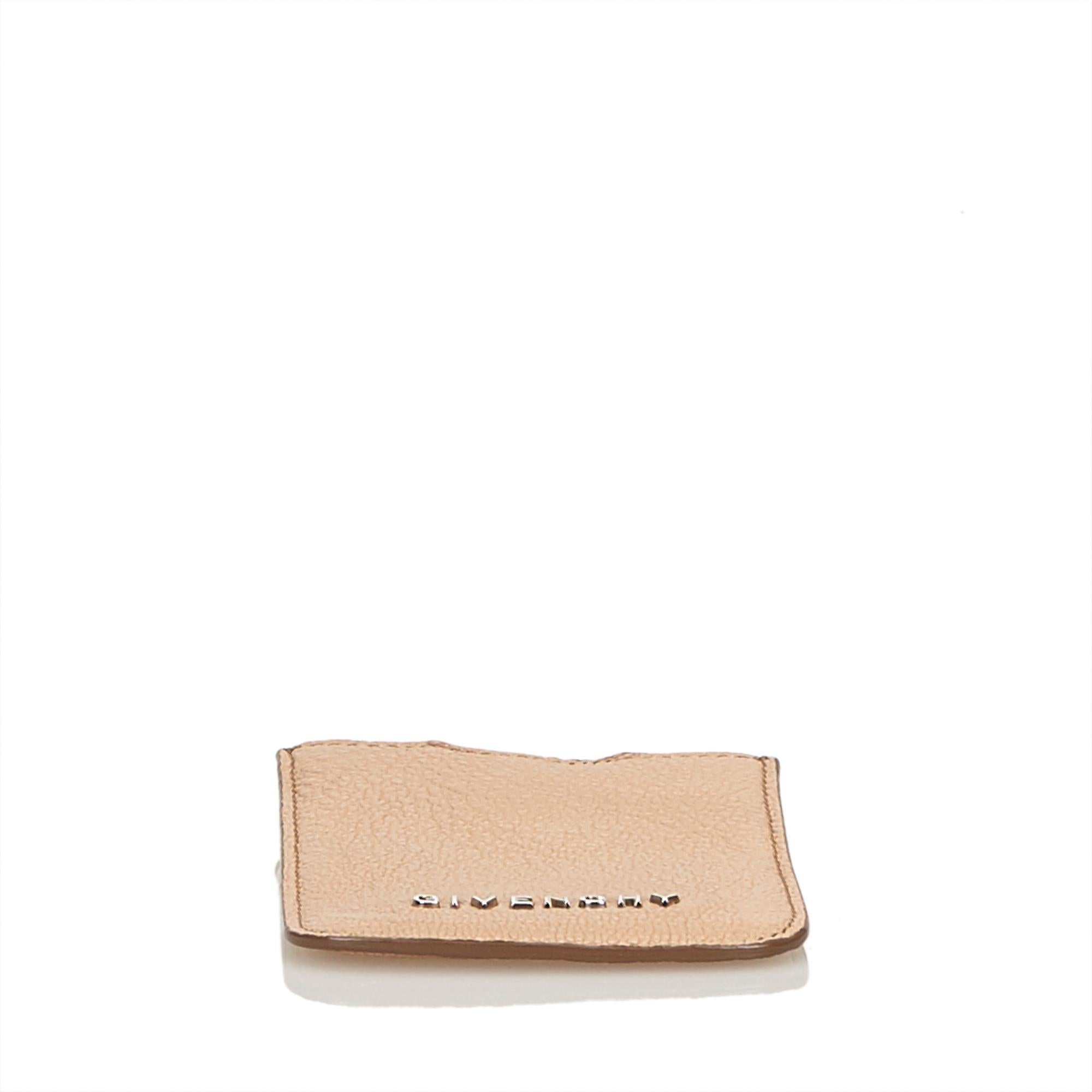 Beige Givenchy Brown Leather Phone Case For Sale