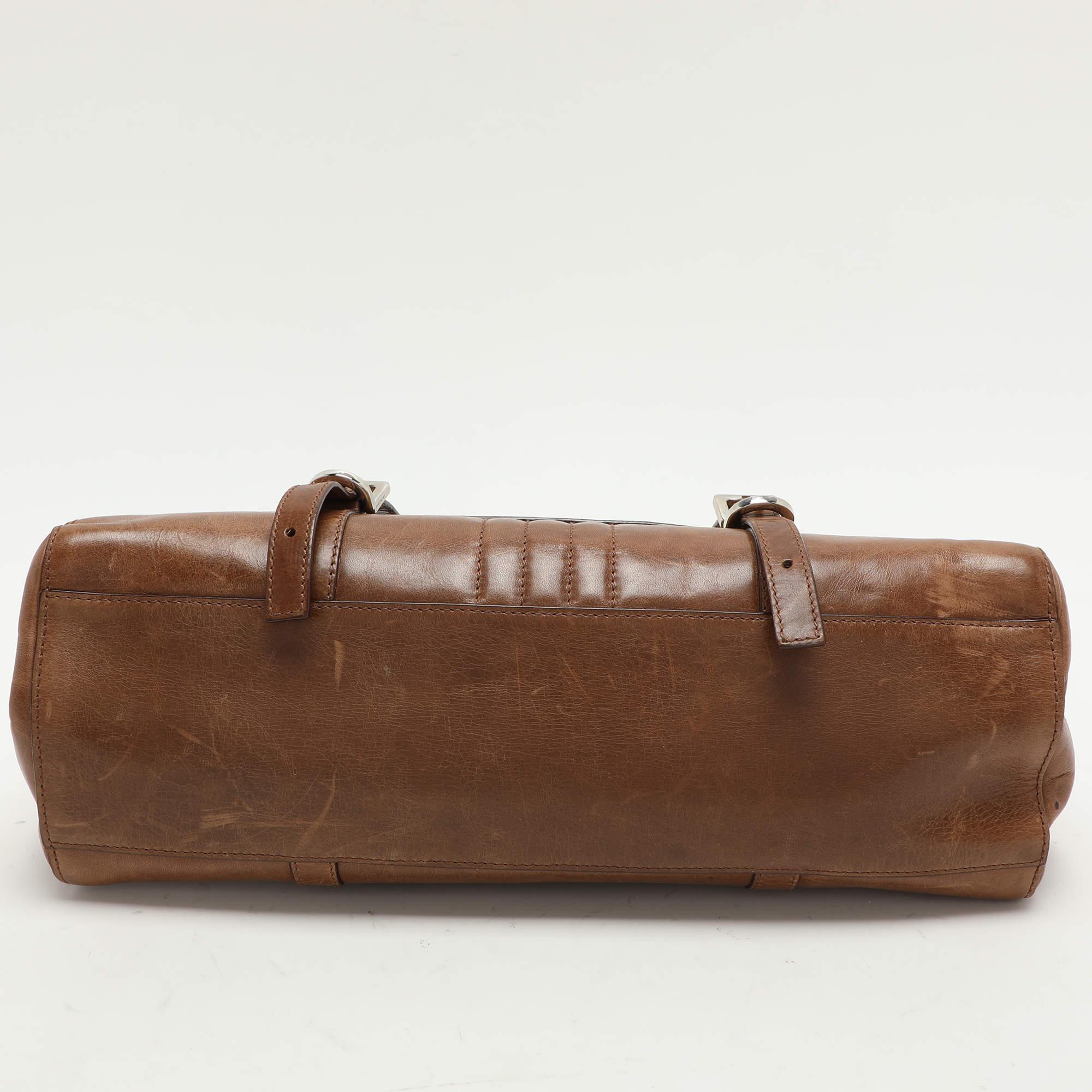 Givenchy Brown Leather Satchel 2