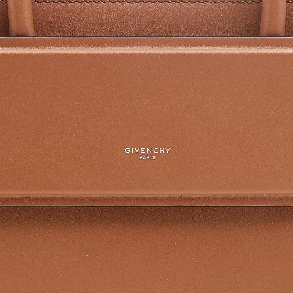 Givenchy Brown Leather Small Horizon Tote 1