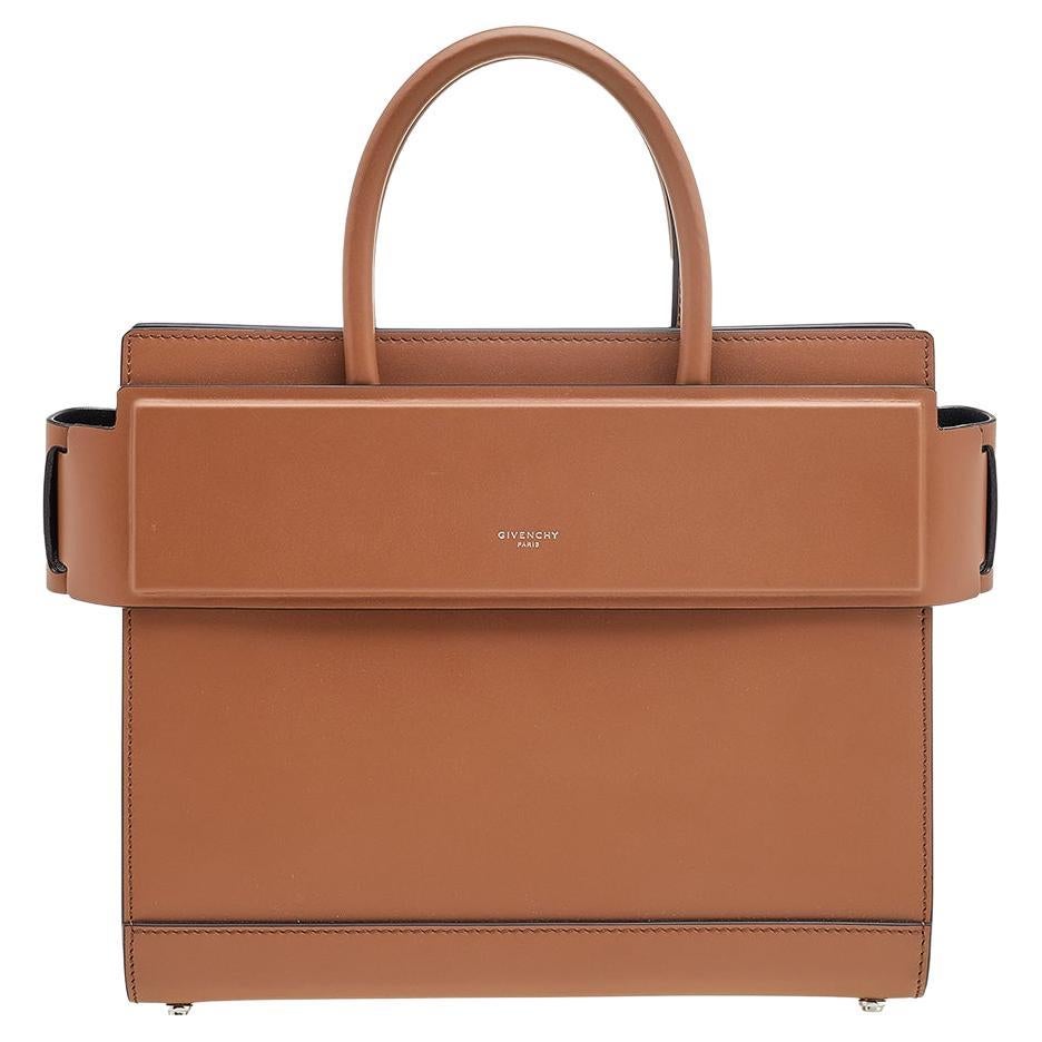 Givenchy Brown Leather Small Horizon Tote