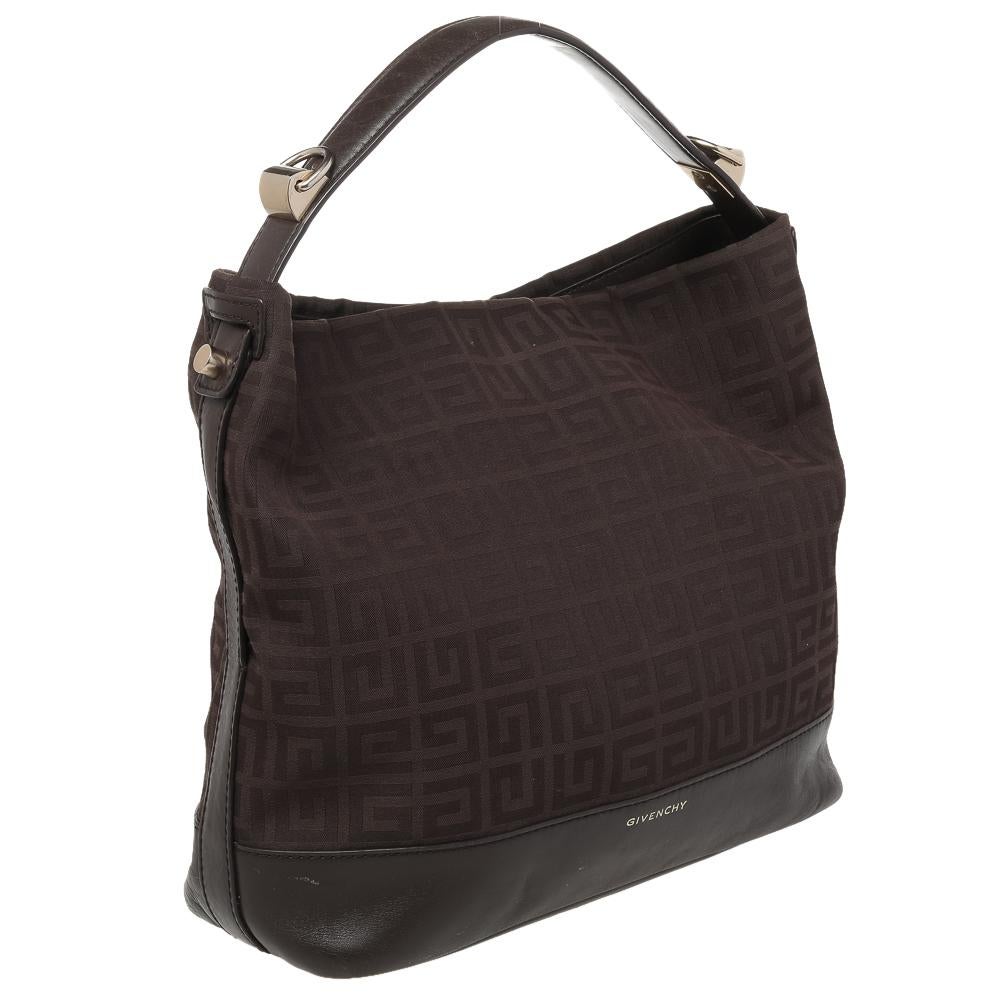 Black Givenchy Brown Monogram Canvas And Leather Hobo