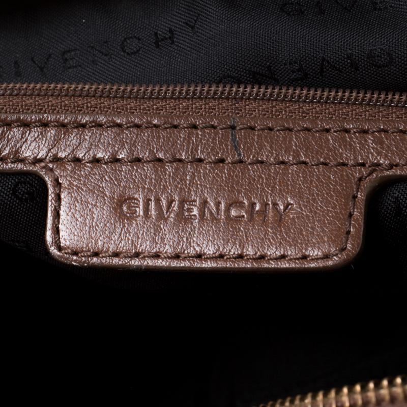 Women's Givenchy Brown Monogram Canvas and Leather Hobo
