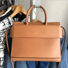 Givenchy Brown Small Structured Horizon Shoulder Bag