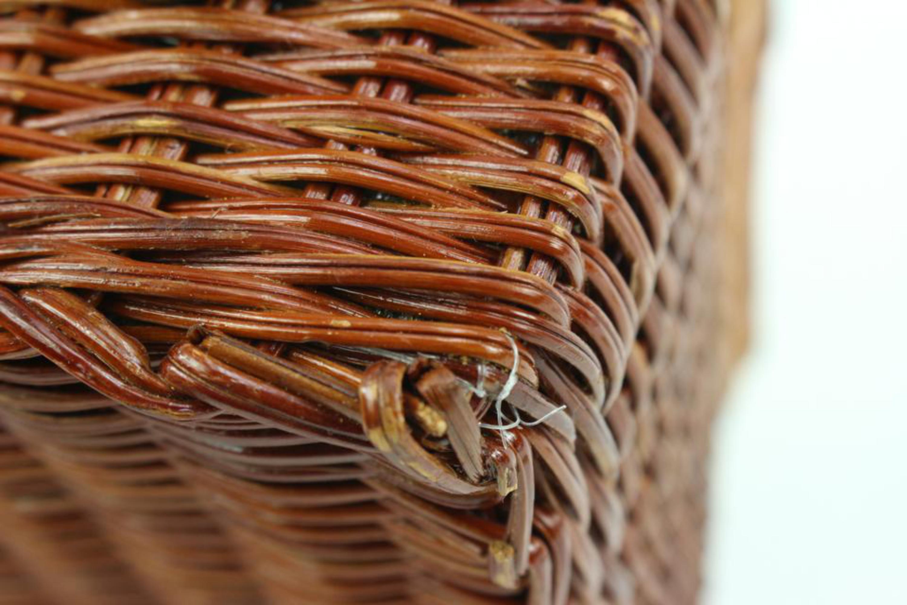 Givenchy Brown Wicker Straw Raffia Basket Bag 16gi323s For Sale 2
