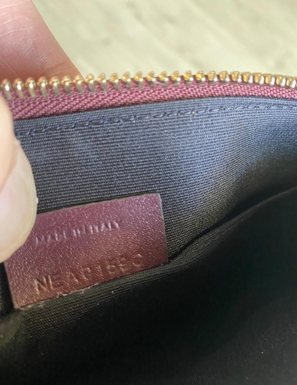 Givenchy burgundi leather Clutch Bag For Sale 2