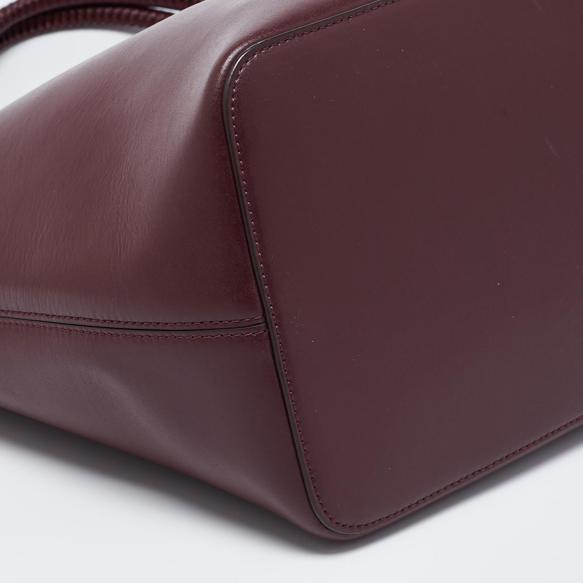 Givenchy Burgundy Leather Antigona Whipstitch Handle Tote 5