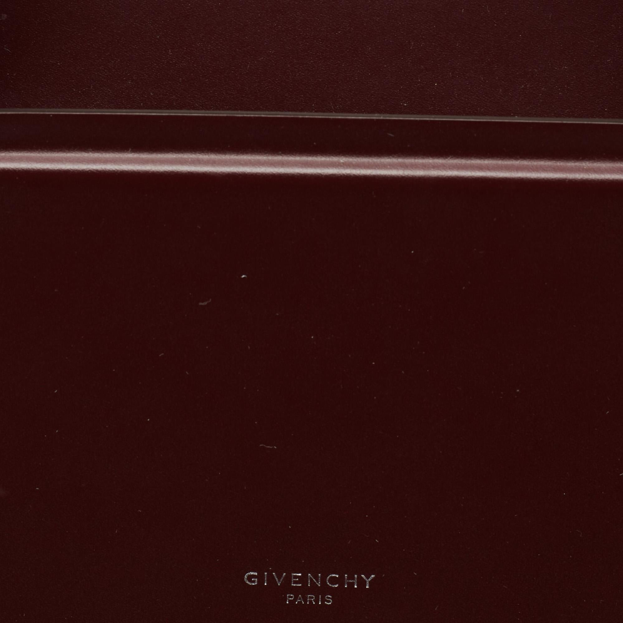 Givenchy Burgundy Leather Medium Horizon Tote 7