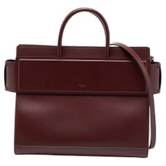 Givenchy Burgundy Leather Medium Horizon Tote