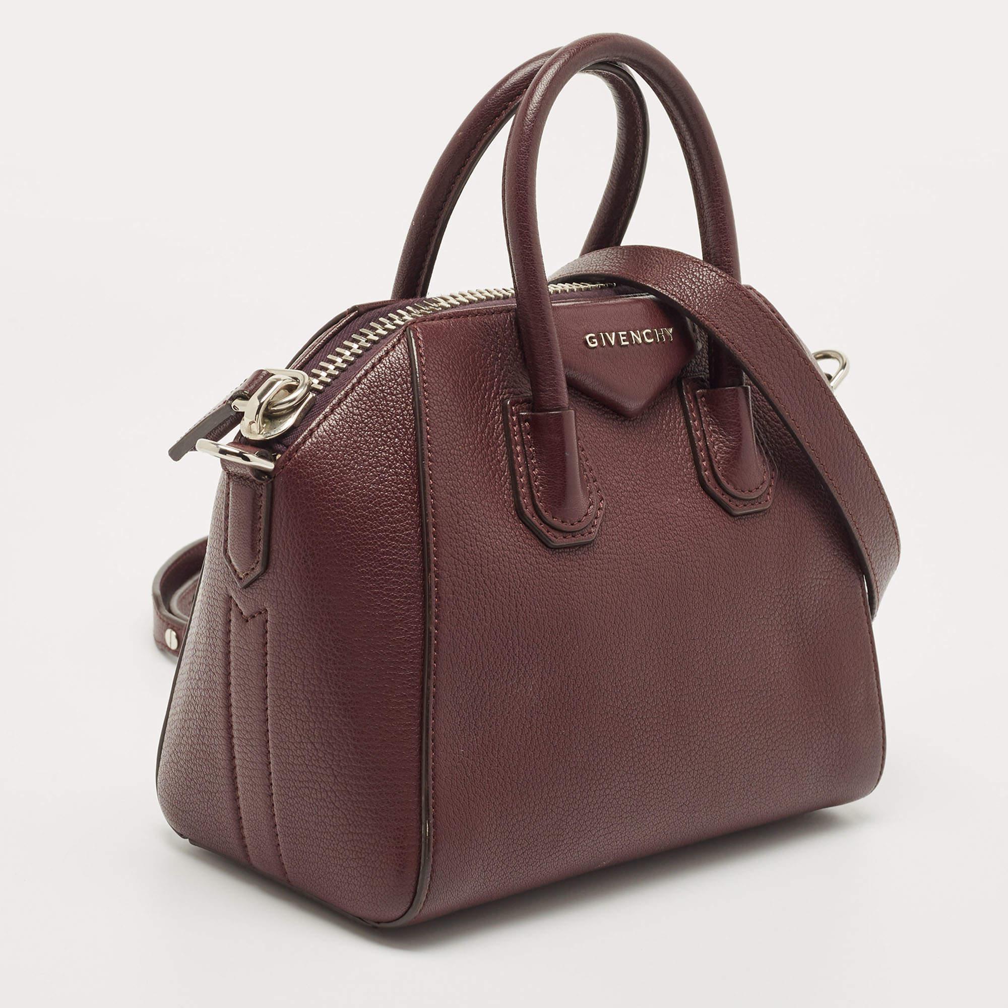 This authentic Givenchy satchel is rendered in the finest quality materials into an elegant design. Versatile and functional, this carryall is well-sized for your daily use.

