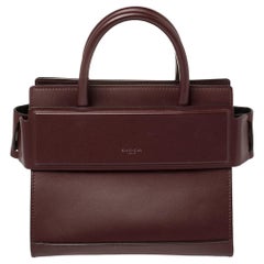 Givenchy Sac Crossbody Mini Horizon en cuir bourgogne