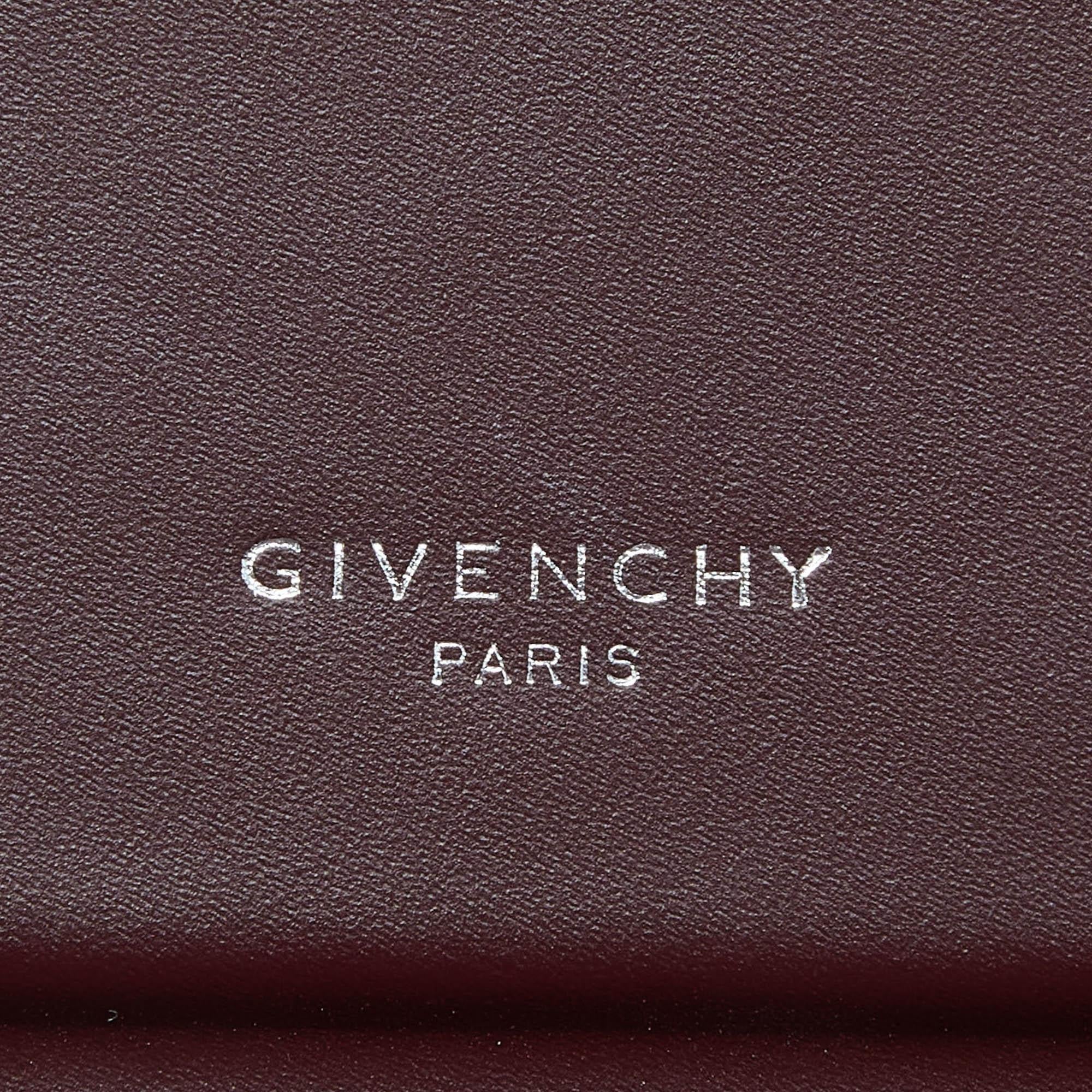 Givenchy Burgundy Leather Mini Horizon Tote For Sale 6