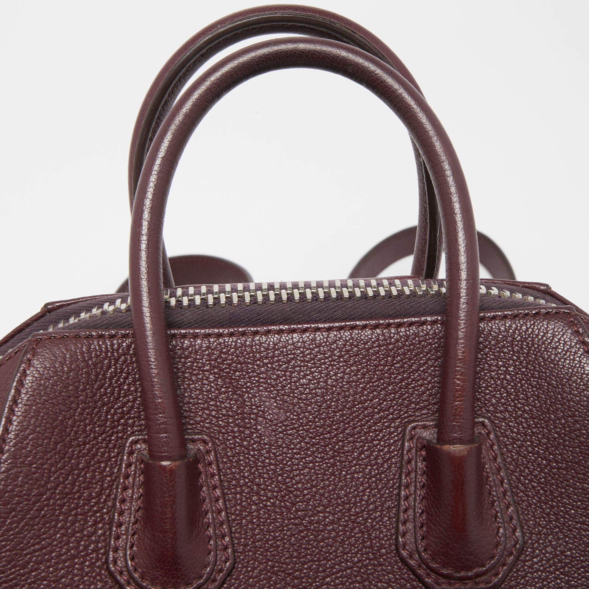 Givenchy Burgundy Leather Small Antigona Satchel 11