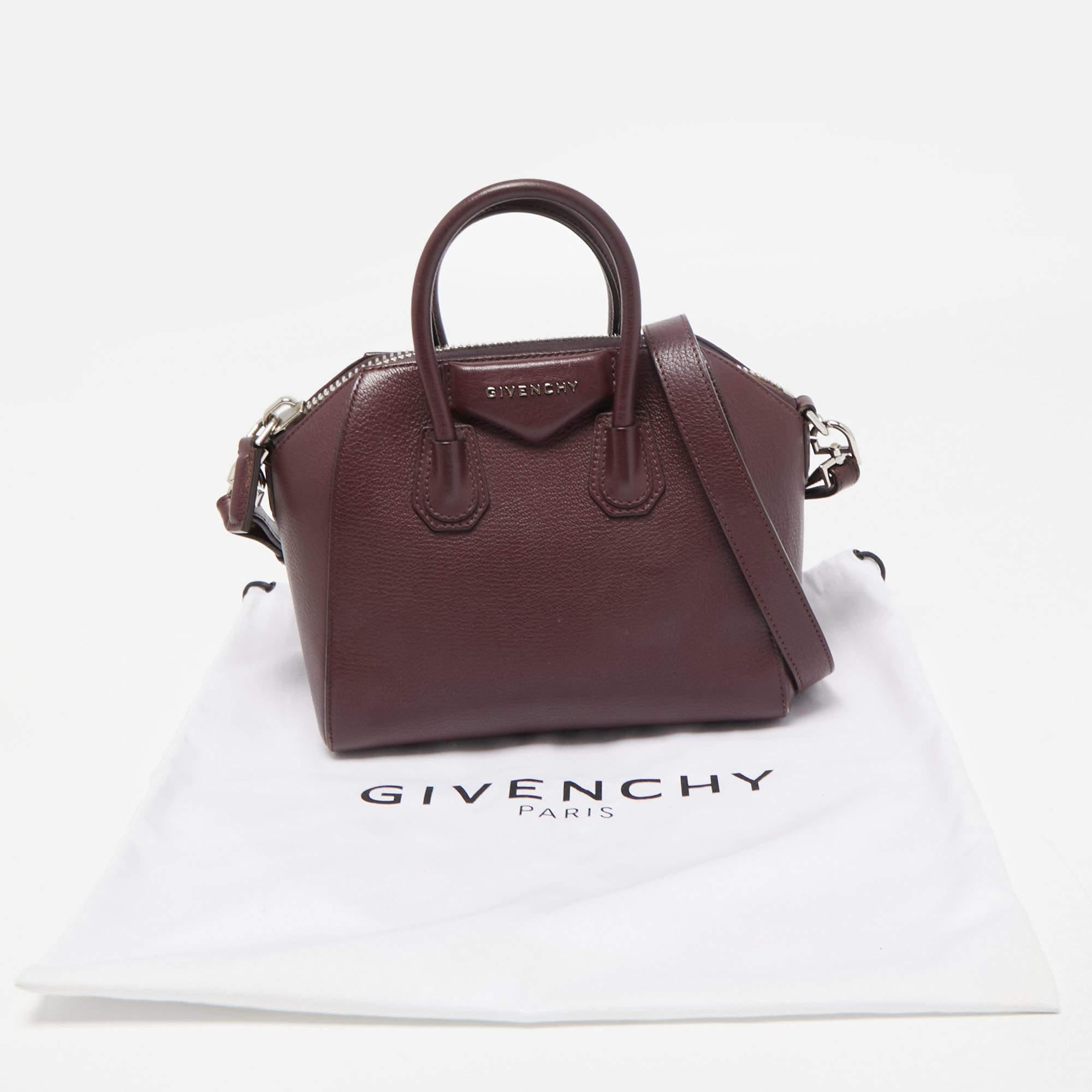 Givenchy Burgundy Leather Small Antigona Satchel 12