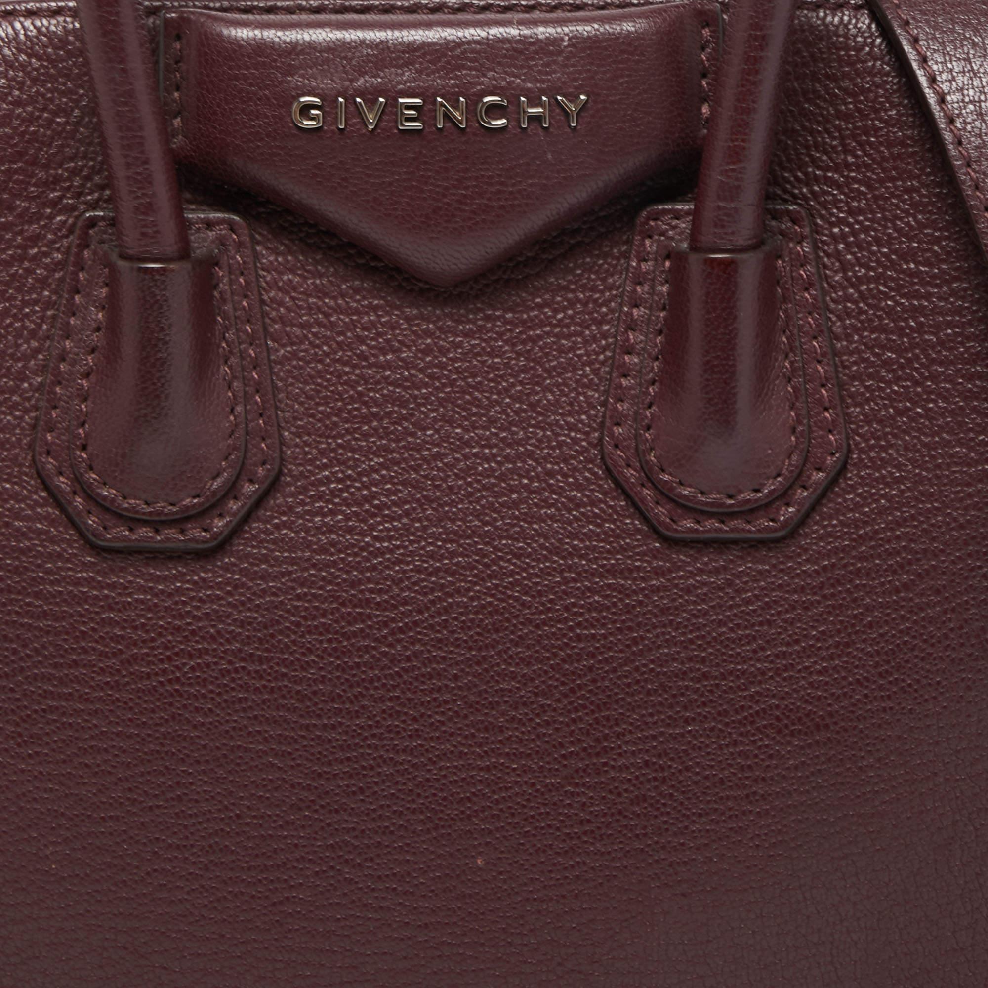 Givenchy Burgundy Leather Small Antigona Satchel 1