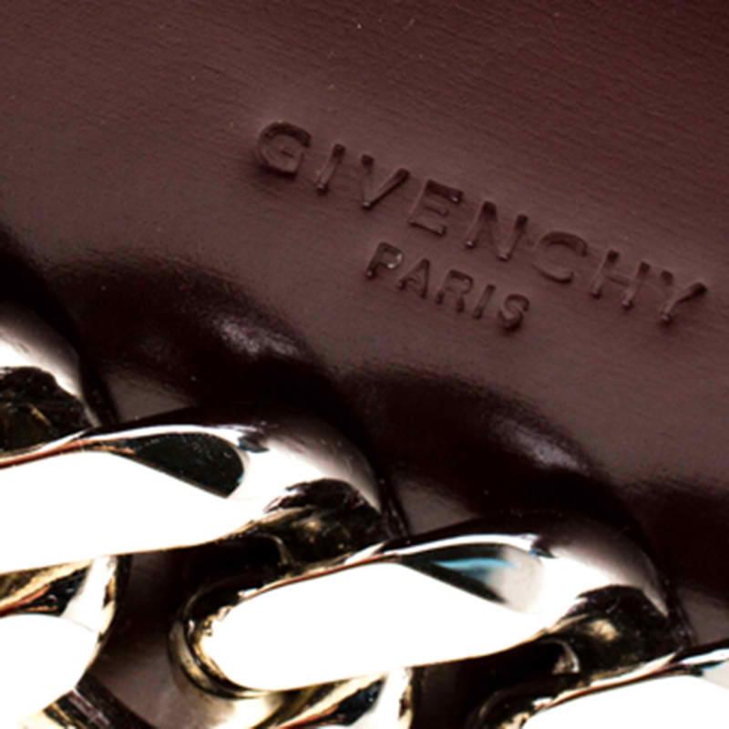 Givenchy Burgundy Leather Small Infinity Shoulder Bag 3