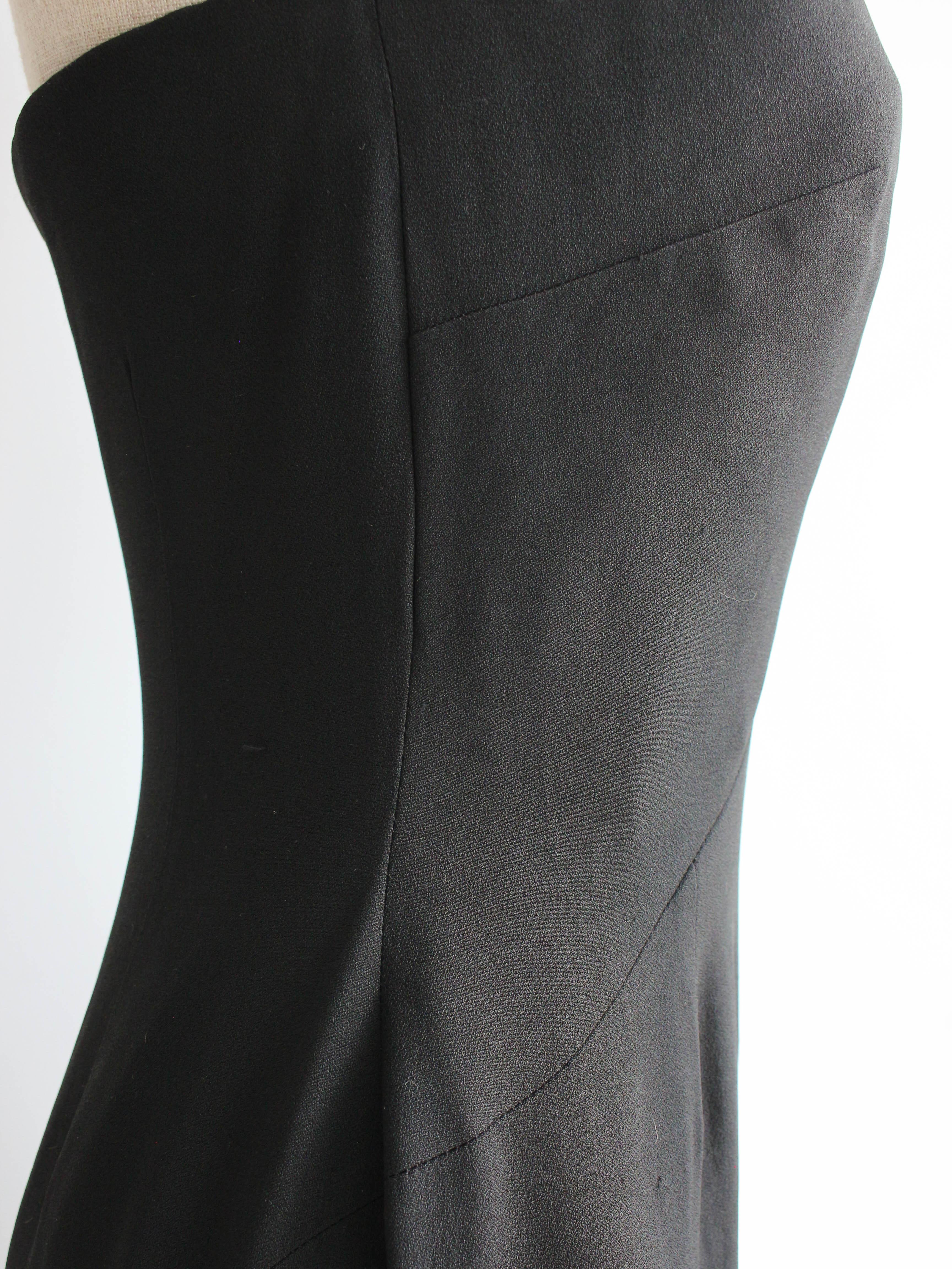 Givenchy by Alexander McQueen Autumn/Winter 1997 Black Strapless Corseted Dress For Sale 6