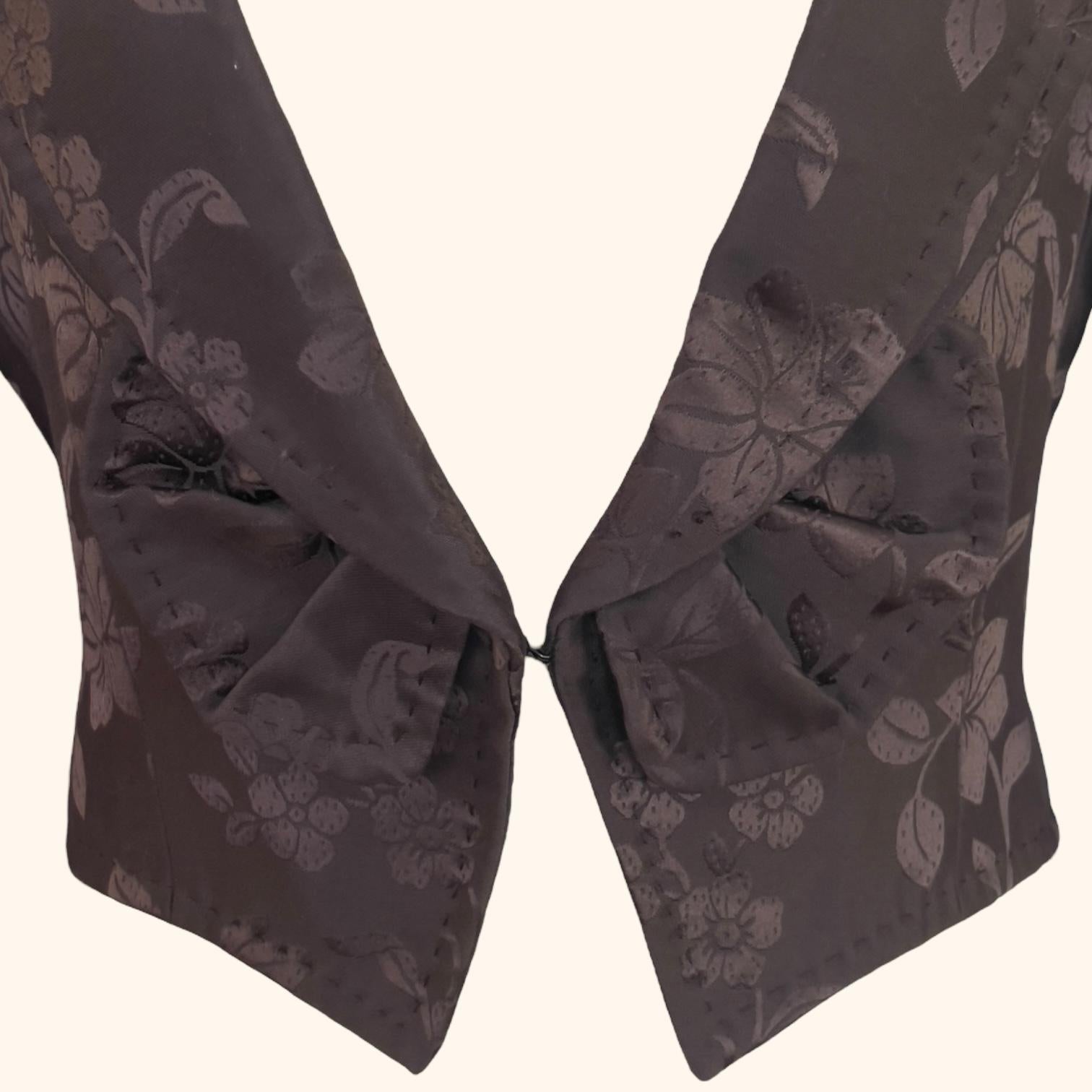 Givenchy by Alexander McQueen F/W 1997 Chaqueta de Jacquard Floral en Bueno estado para la venta en PARIS, FR