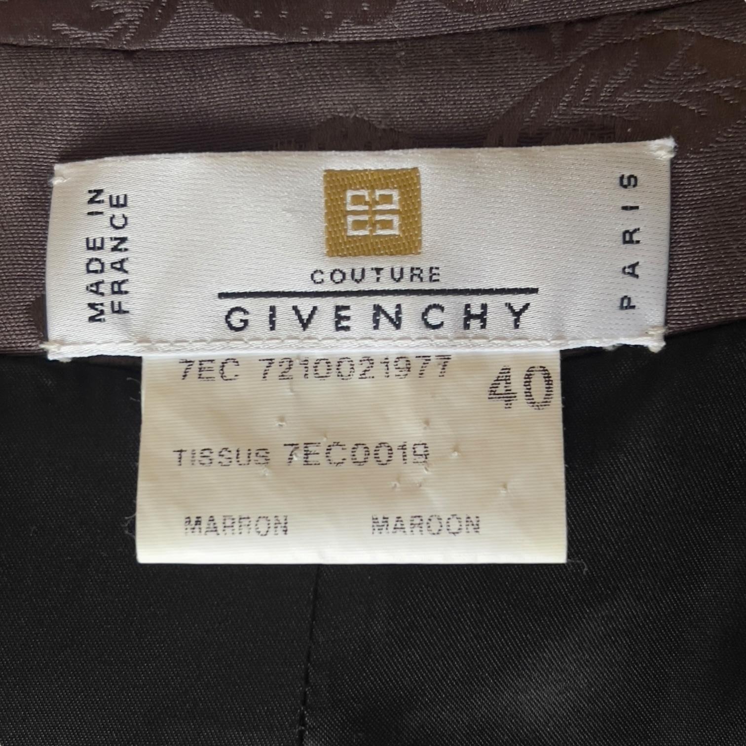 De las mujeres Givenchy by Alexander McQueen F/W 1997 Chaqueta de Jacquard Floral en venta