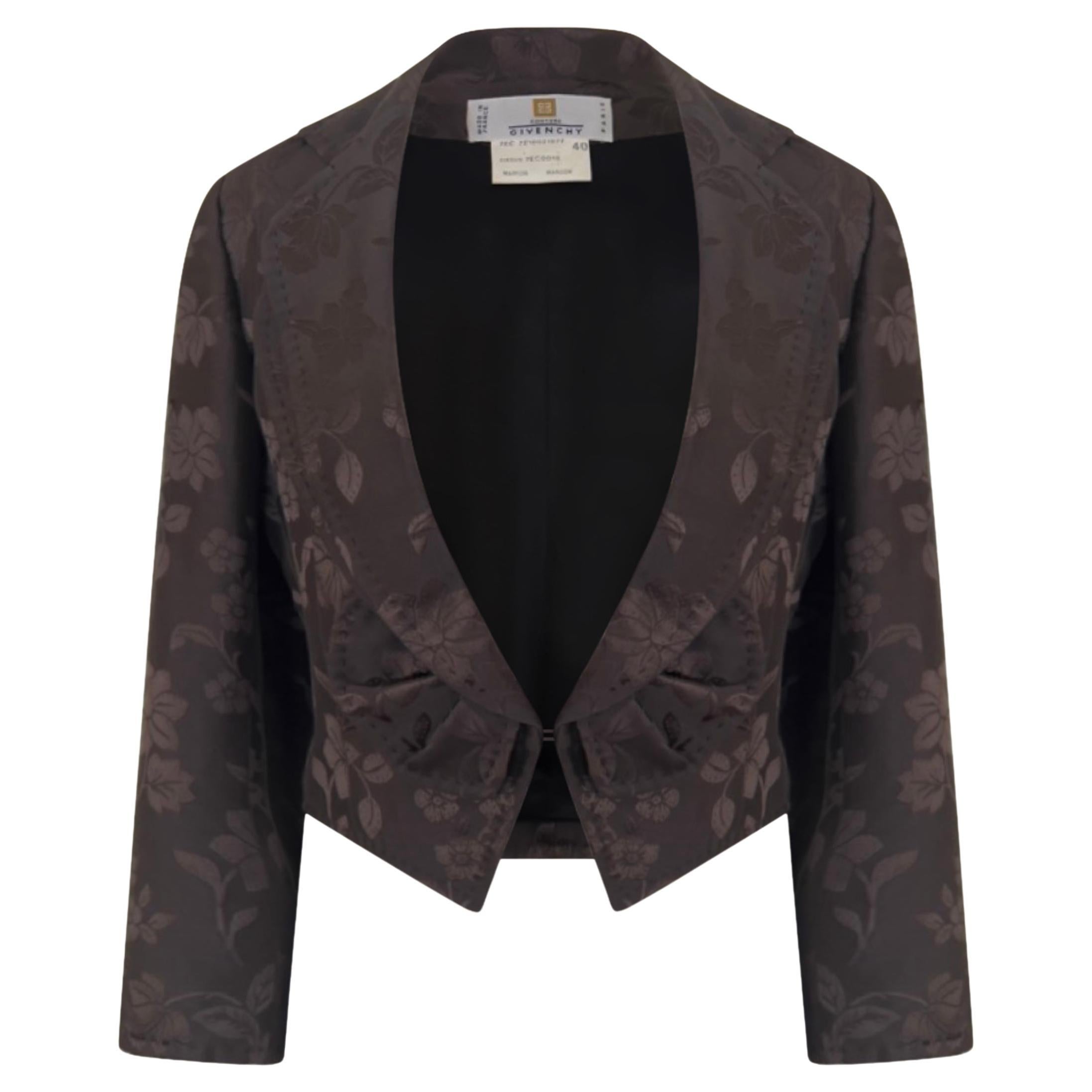 Givenchy by Alexander McQueen F/W 1997 - Veste en jacquard floral