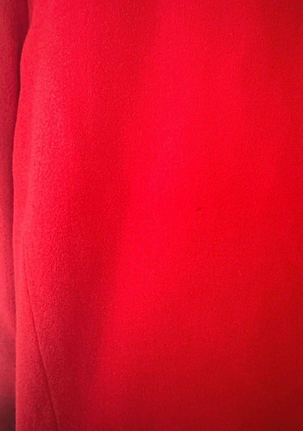 Givenchy by Alexander McQueen Kleid aus roter Wolle, FW 1997 im Angebot 6