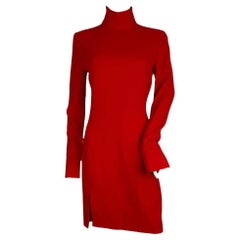 Givenchy by Alexander McQueen Red Wool Dress, FW 1997