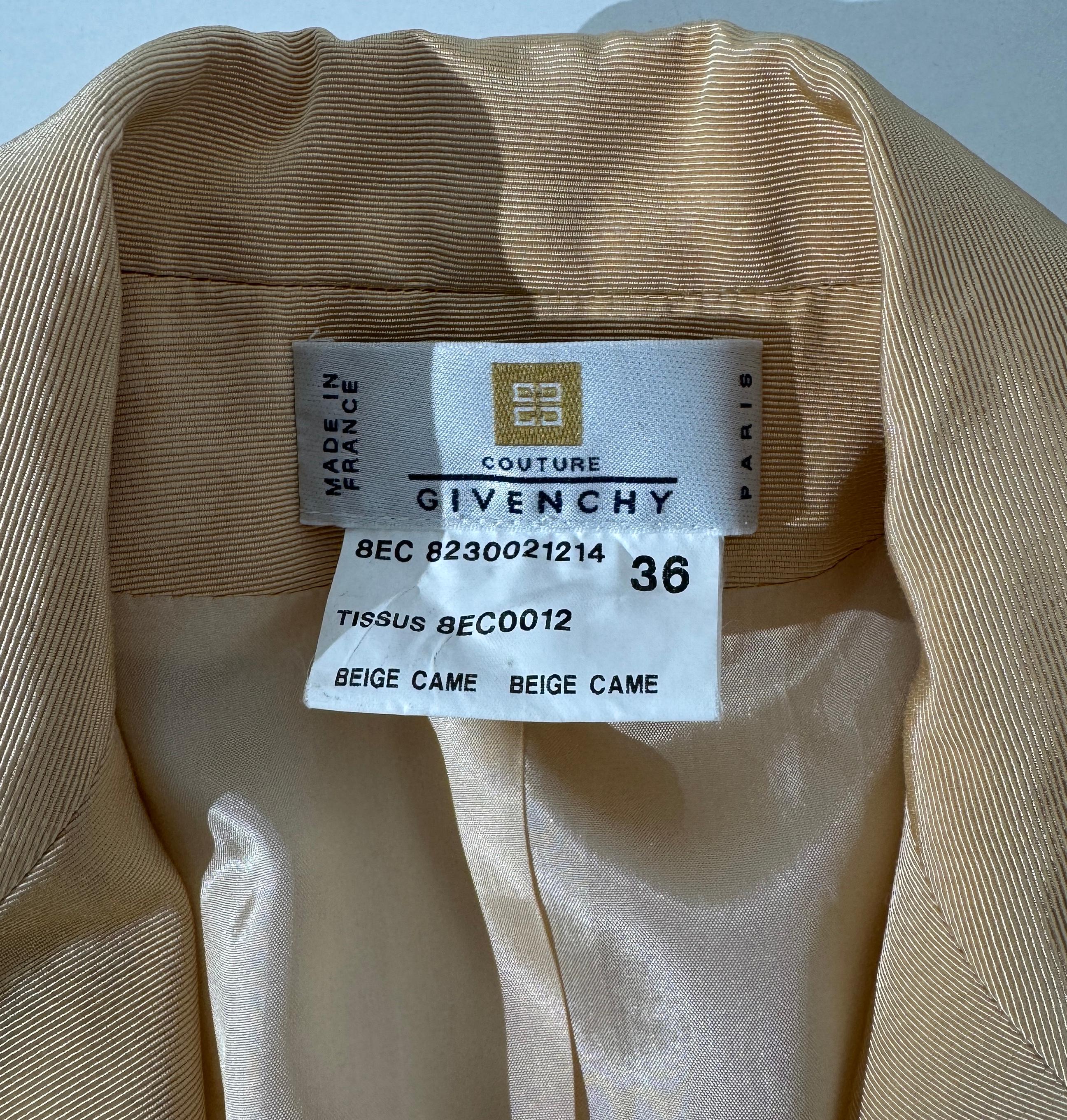 GIVENCHY By ALEXANDER MCQUEEN S/S 1998 Raro Traje con Falda de Jacquard en venta 6