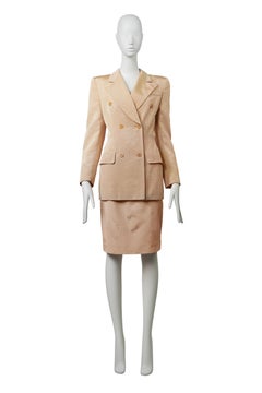 GIVENCHY By ALEXANDER MCQUEEN S/S 1998 Rare Jacquard Skirt Suit