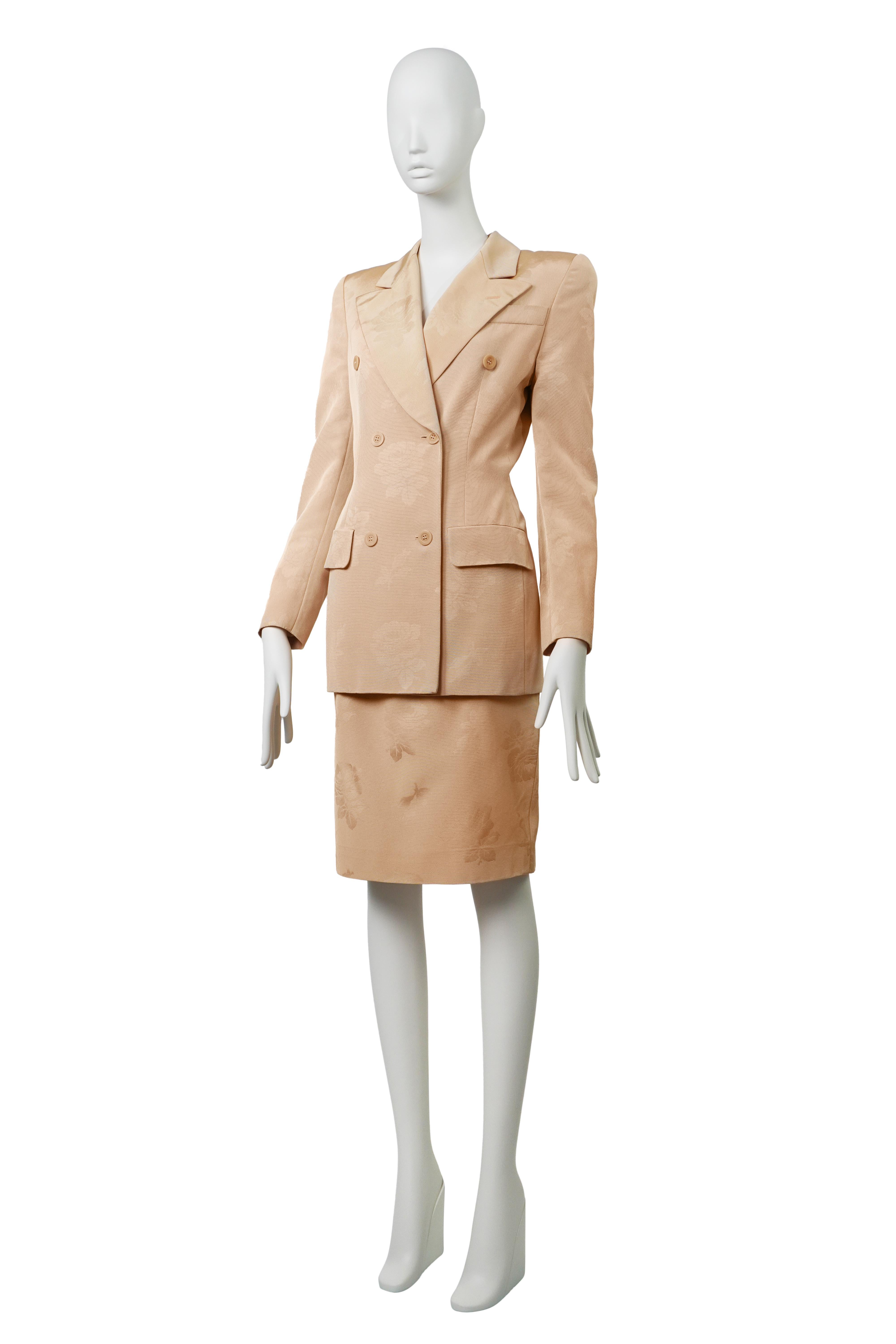 GIVENCHY By ALEXANDER MCQUEEN S/S 1998 Raro Traje con Falda de Jacquard en Excelente estado para la venta en Berlin, BE