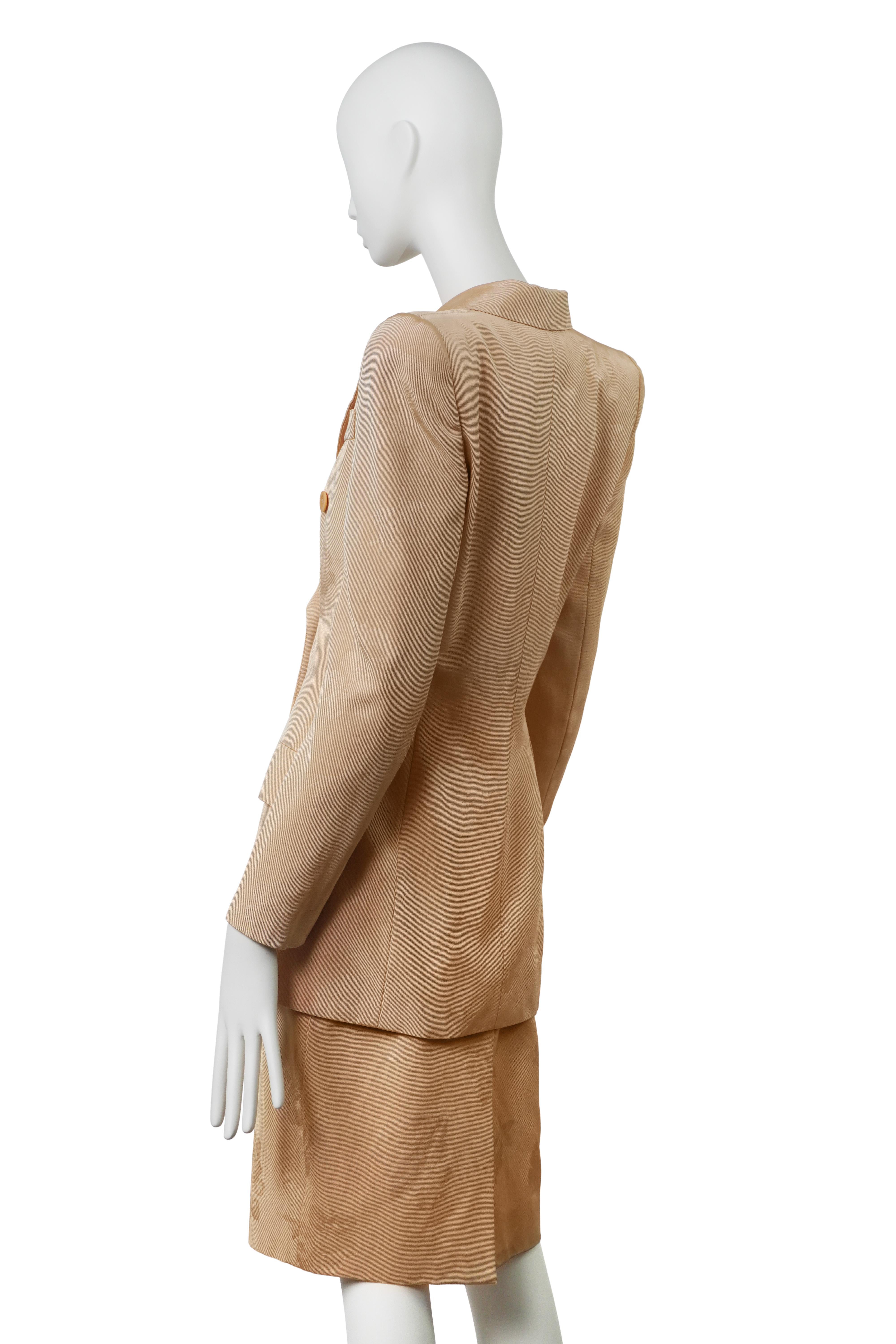De las mujeres GIVENCHY By ALEXANDER MCQUEEN S/S 1998 Raro Traje con Falda de Jacquard en venta