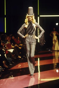 GIVENCHY By ALEXANDER MCQUEEN S/S 1998 Runway Fringe Halter-top