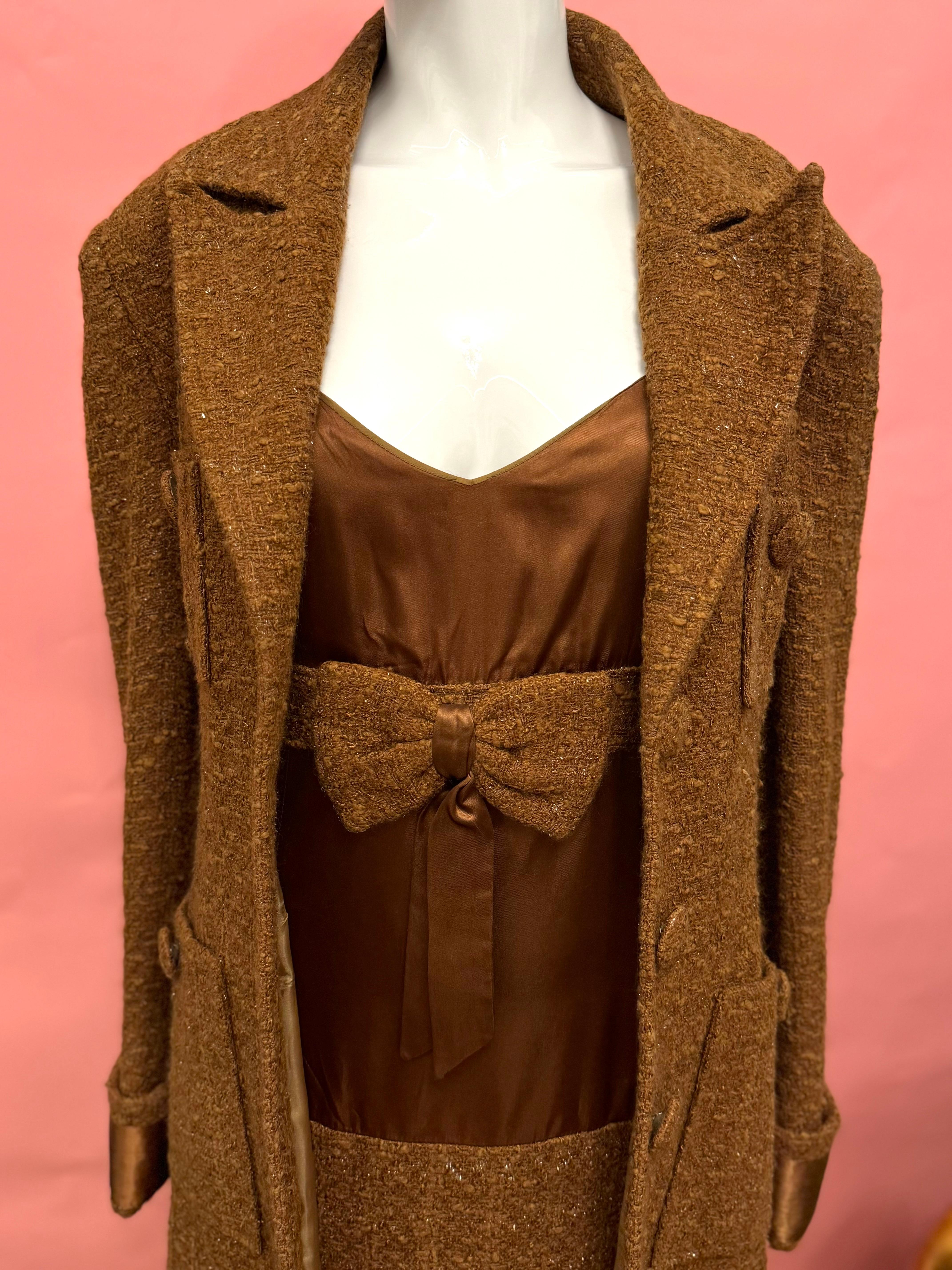Vestido y abrigo raros Givenchy Couture 1996 de John Galliano, el vestido es de la talla 40 FR y el abrigo de la talla 38 FR, ¡un hallazgo raro de archivo! 