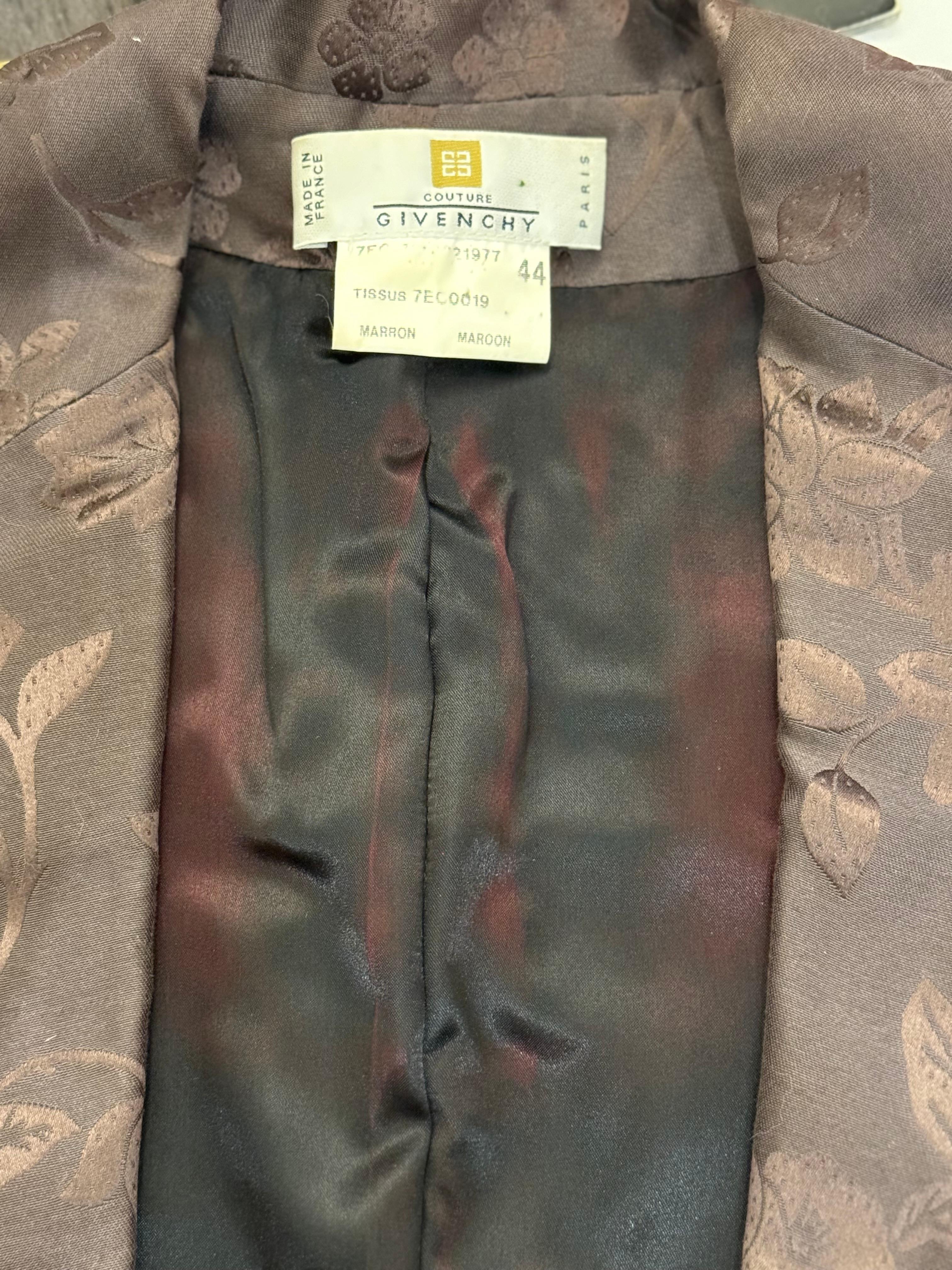 Raro Givenchy Couture 1996 de John Galliano traje falda talla 44 FR 